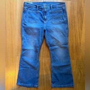 GAP Flare Leg Jeans in Deep Blue